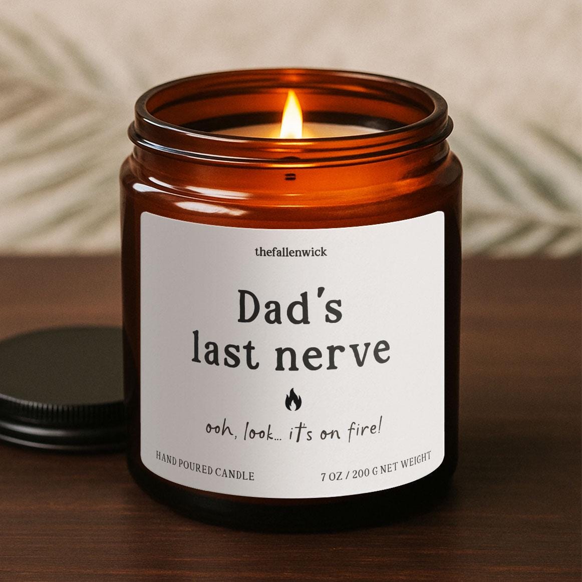 Dad's Last Nerve, Gift from Kids, Father's Day Candle, Gift for Father-In-Law, Gift for Dad, Gift for Father's Day, Sentimental Unique Gift