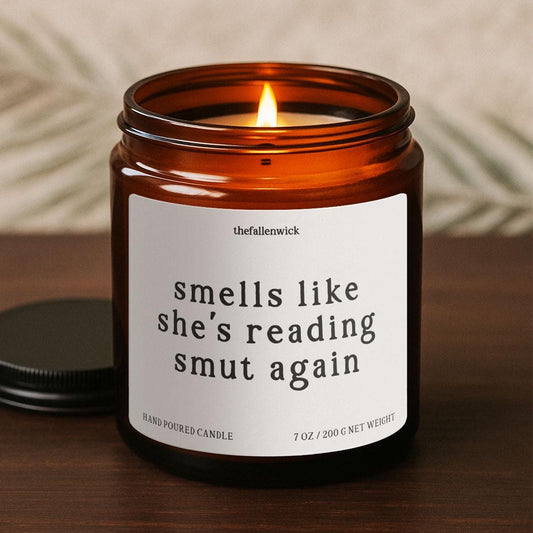 Gift for Smut Book Reader, Romance Book Lover Gift, Gift for Bookworms, Bookish Candle, Reading Candle, Book Gift For Her, Candle Gift